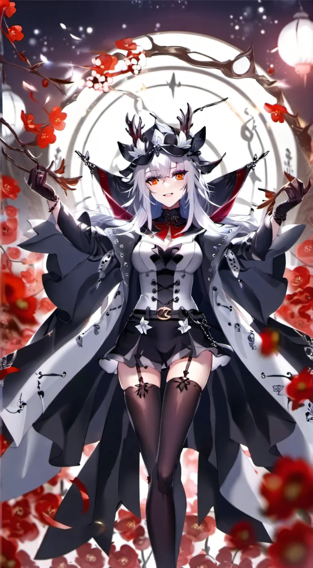 ai character: reina vampira emma background