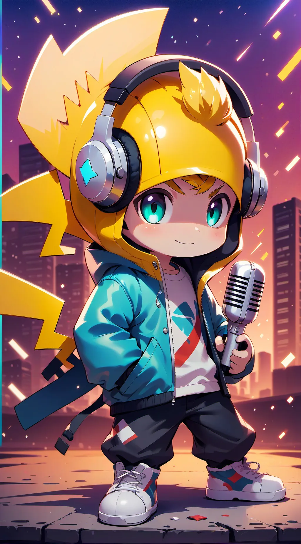 ai character: Rockabye  background