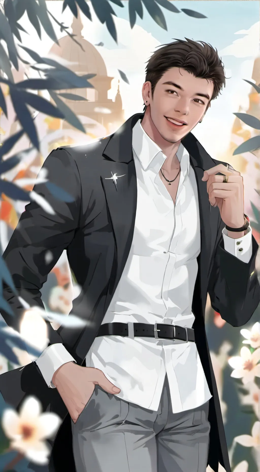 ai character: Stash background