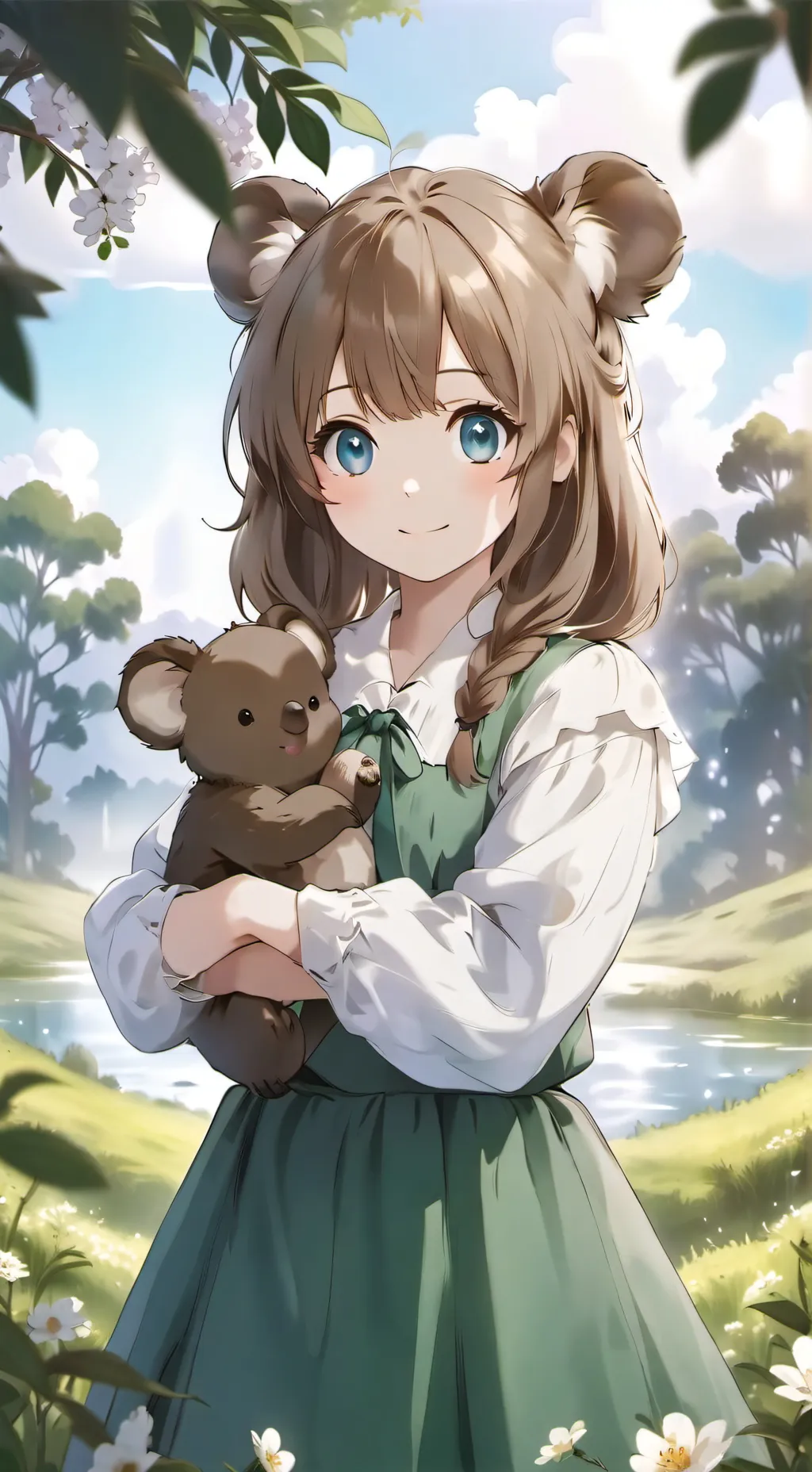 ai character: baby angel background