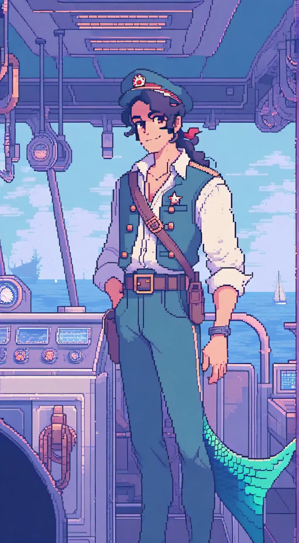 ai character: Captain Wally  background