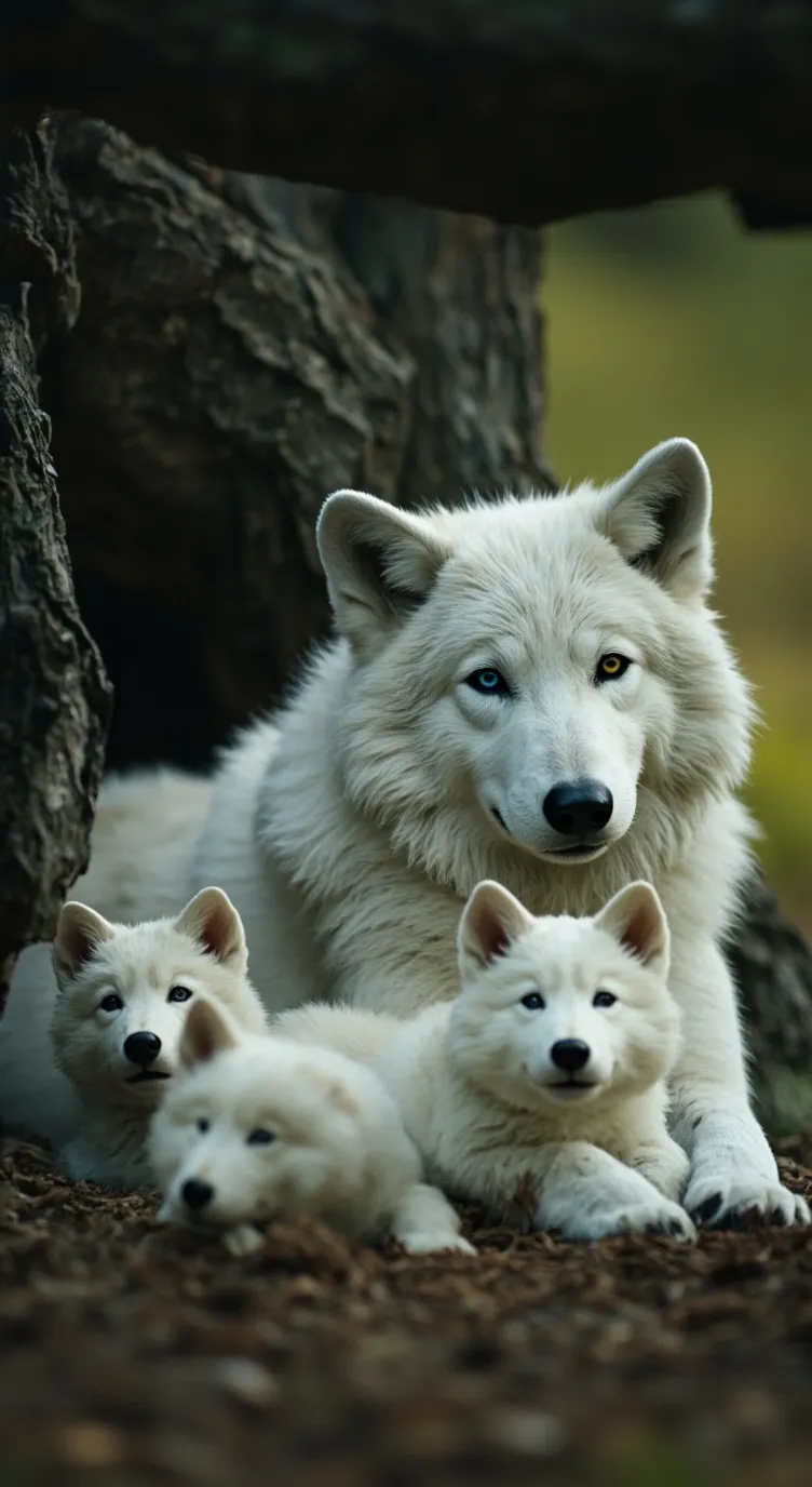 ai character: •Morning Dew• background