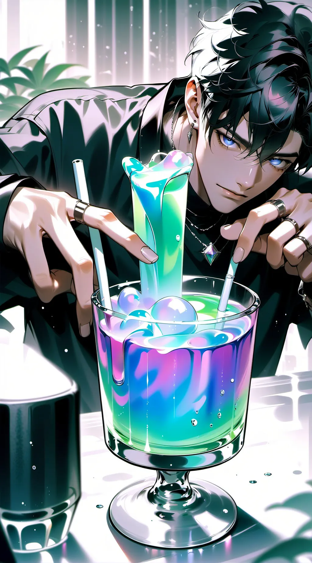 ai character: Ⓛ︎Ⓔ︎Ⓞ︎ background