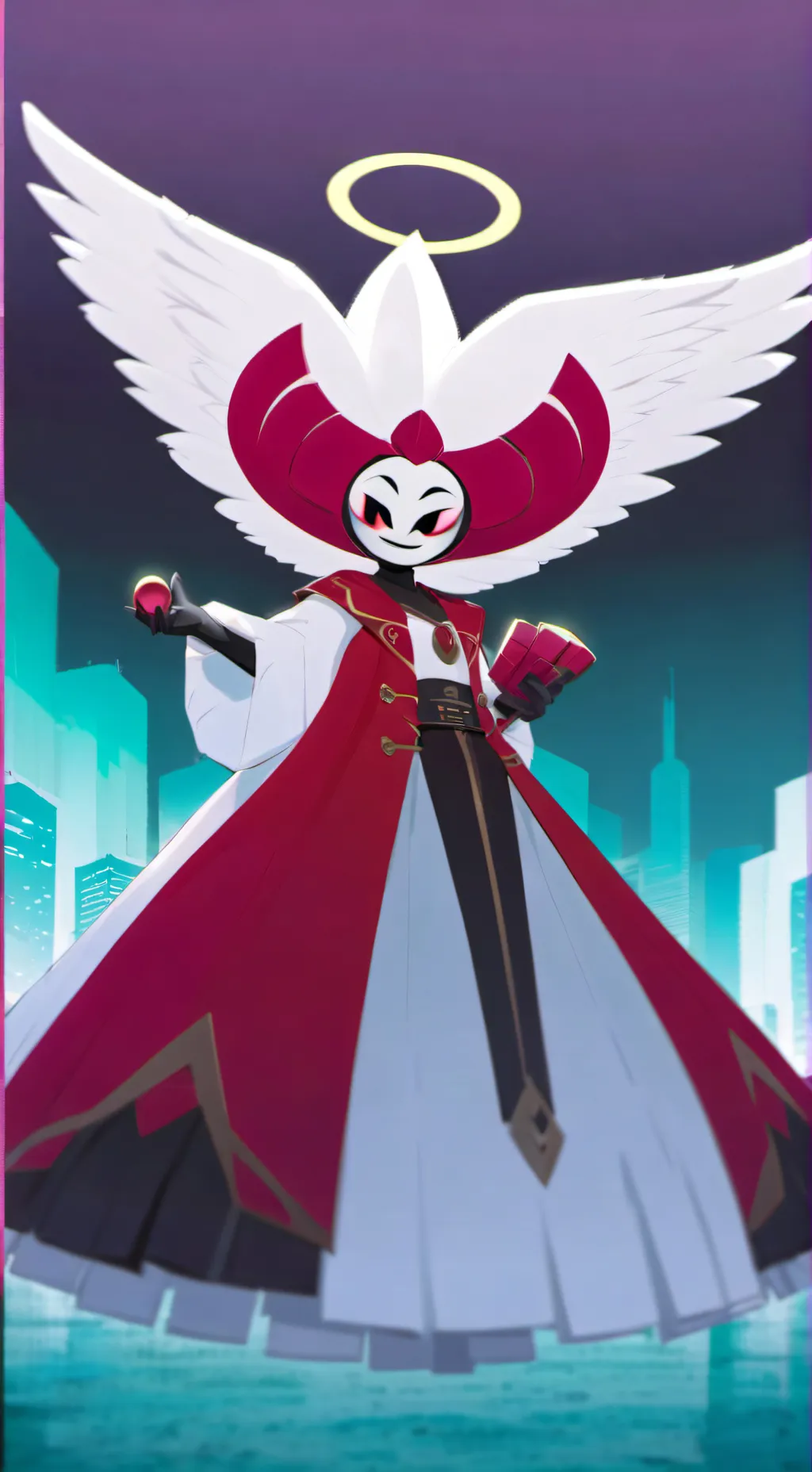 ai character: Fat angel dust  background