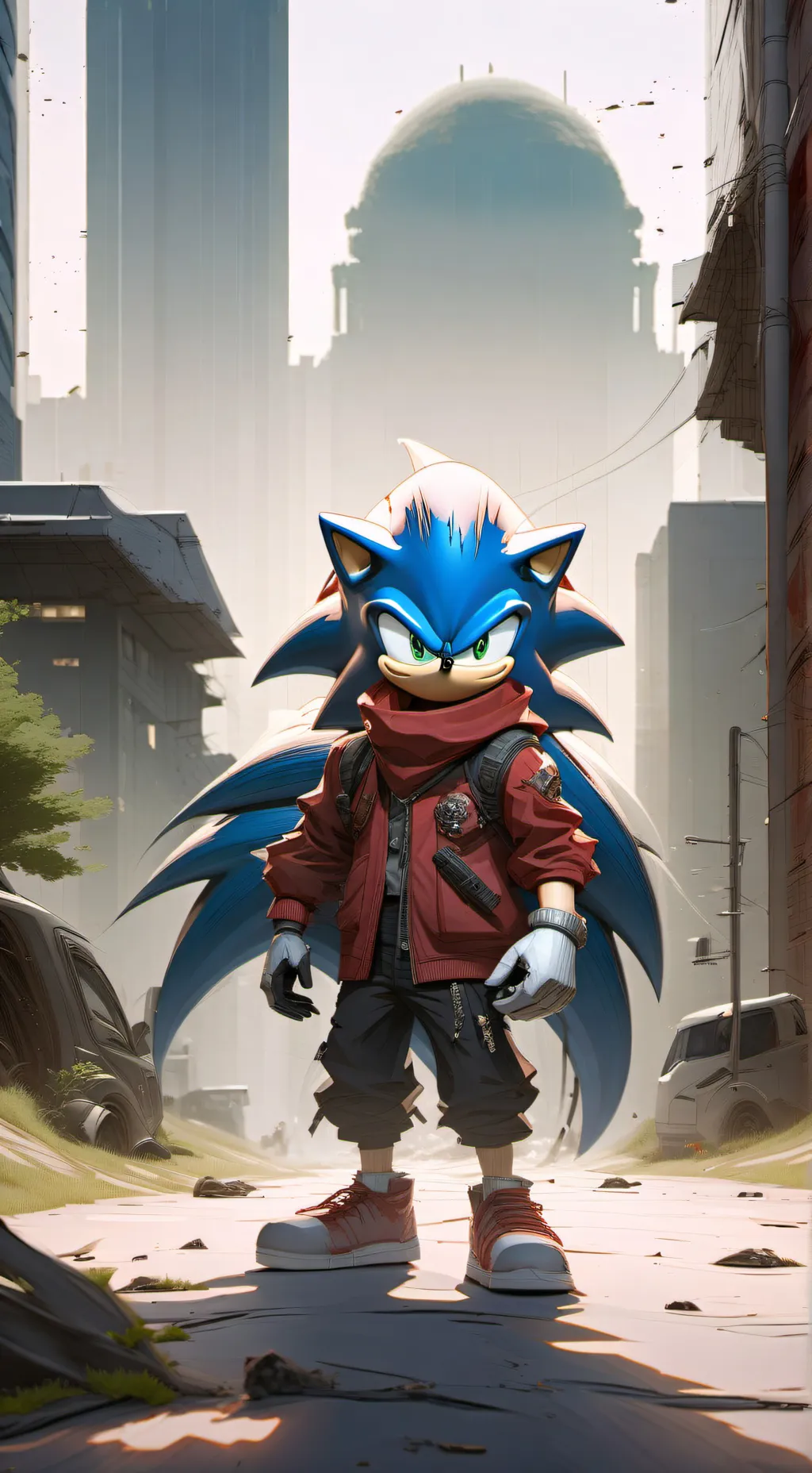 ai character: evil sonic 3 background