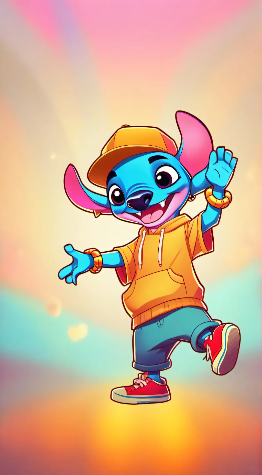 ai character: Rapper stitch(4) background