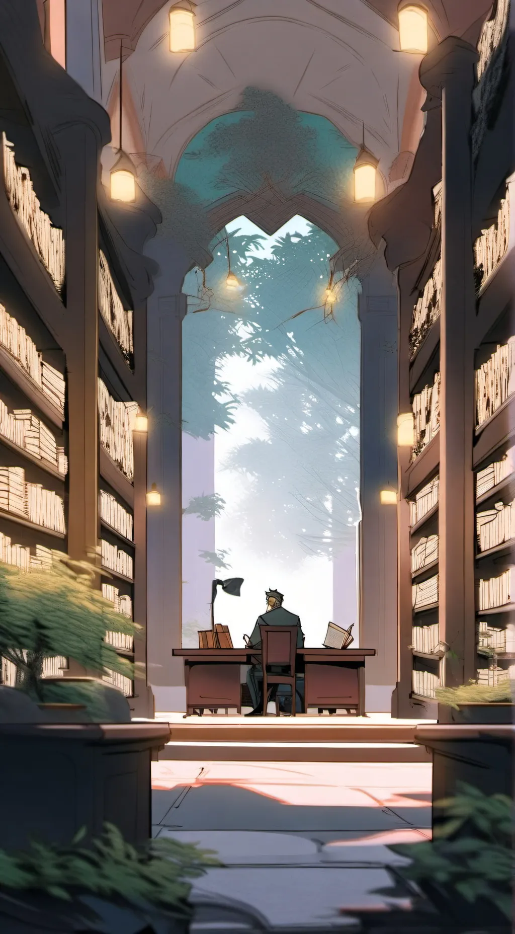 ai character: Luz Celestial background