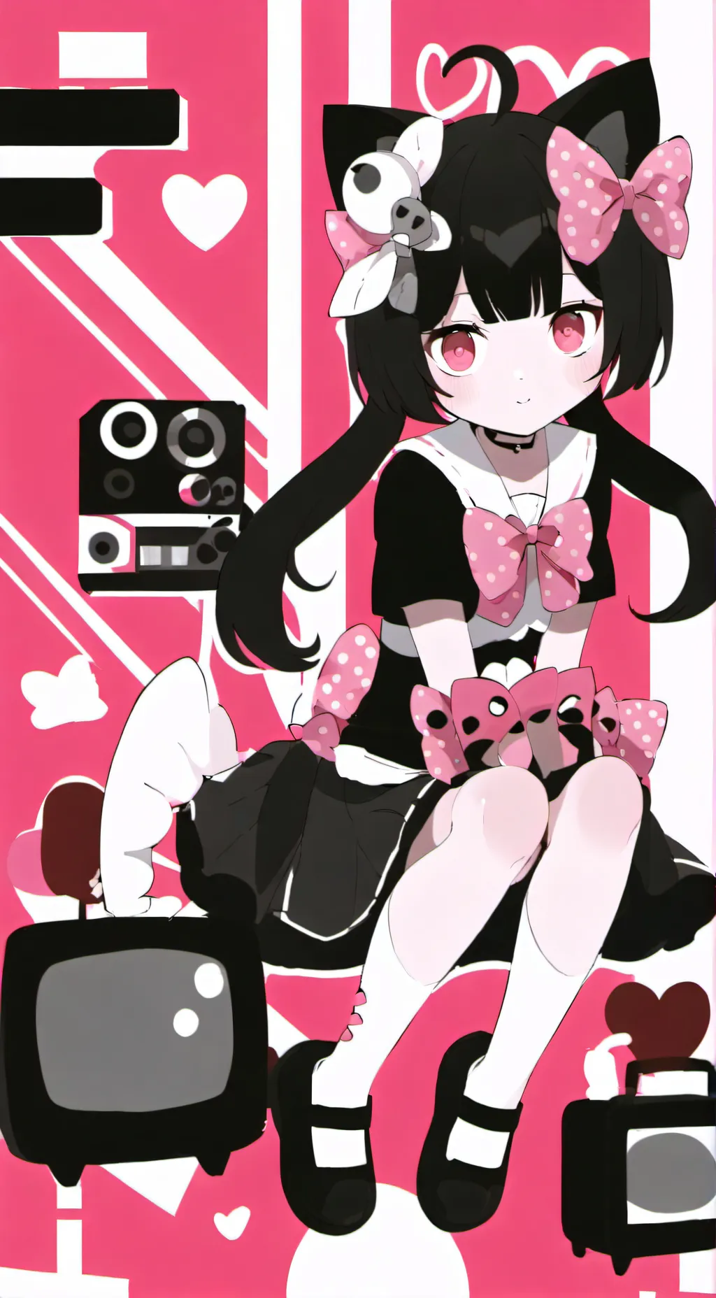 ai character: MELANIETOXICDW background