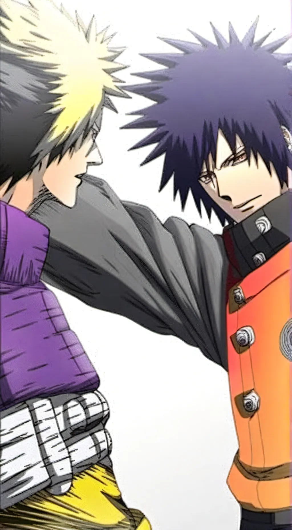 ai character: Naruto y Sasuke  background