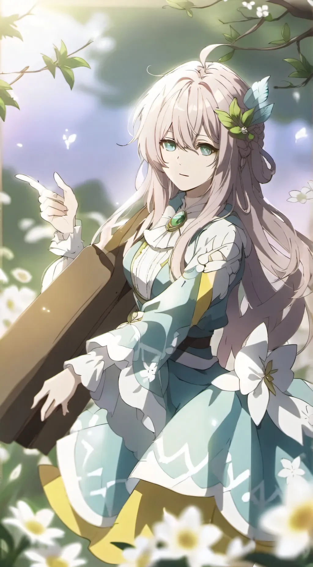 ai character: 🪷лилия🪷 background