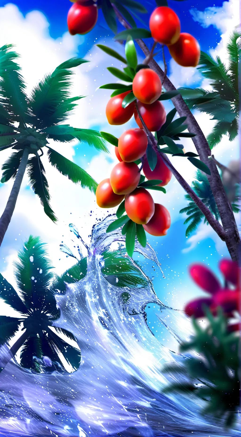 ai character: Grow a Garden 🌱🍄 background