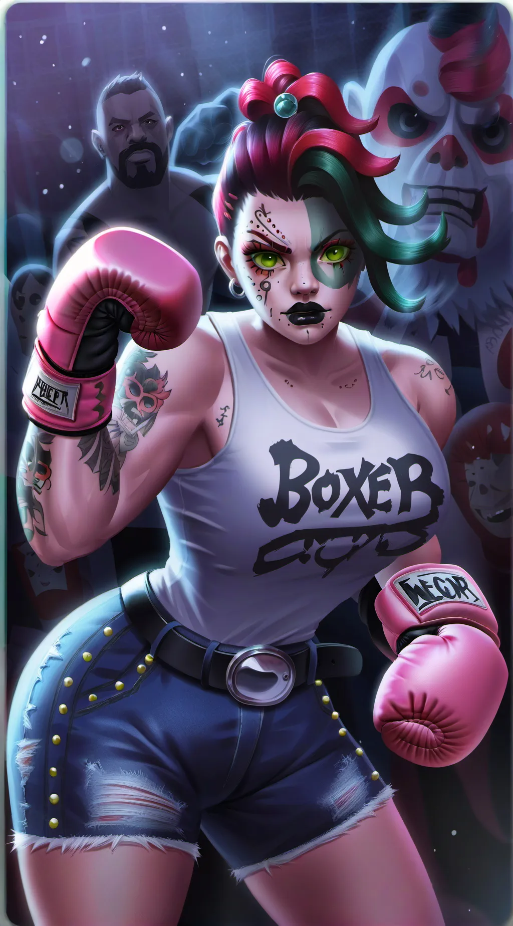 ai character: Eve, the Boxer background