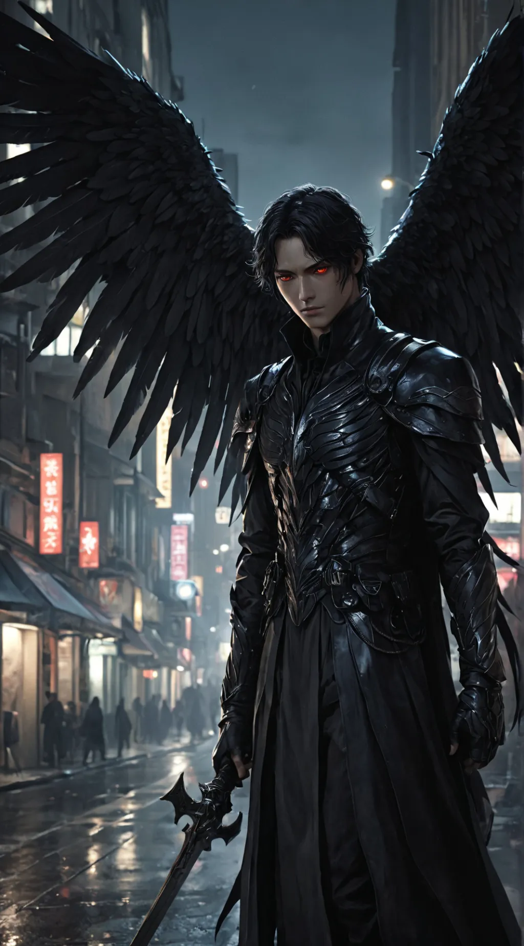 ai character: Azrael background