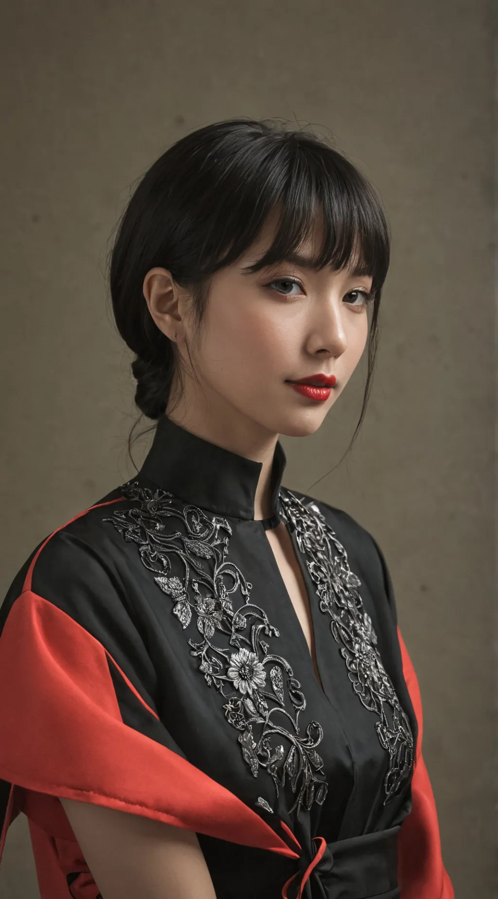 ai character: rose background