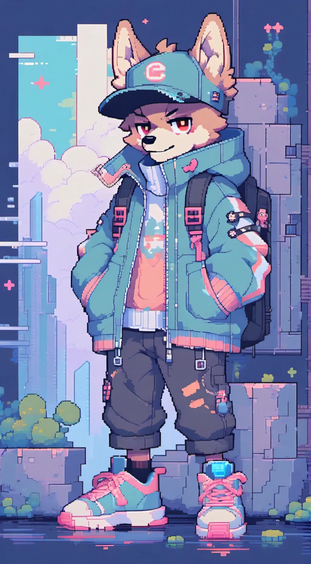 ai character: dandys world background