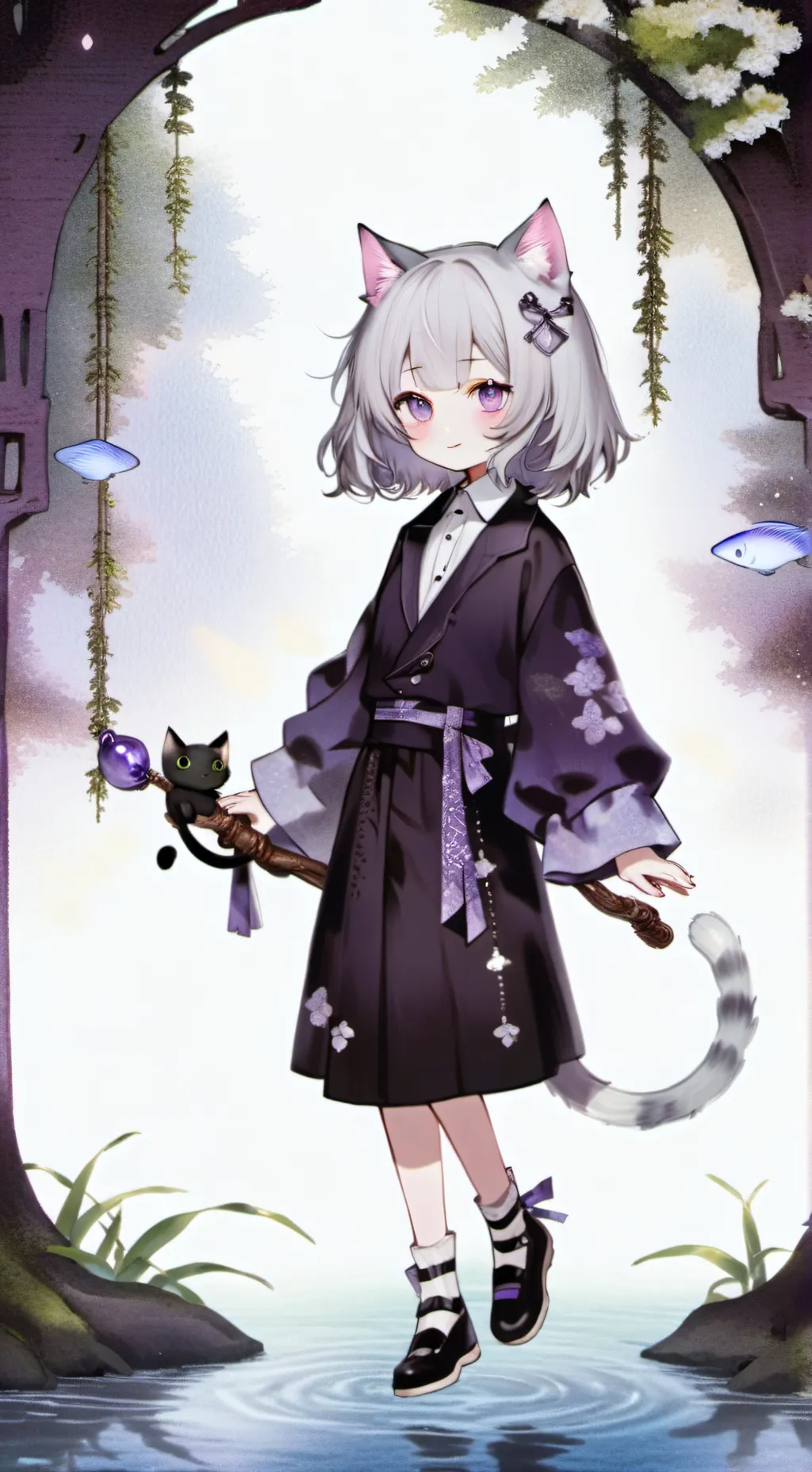 ai character: Sylvie Silverfur background