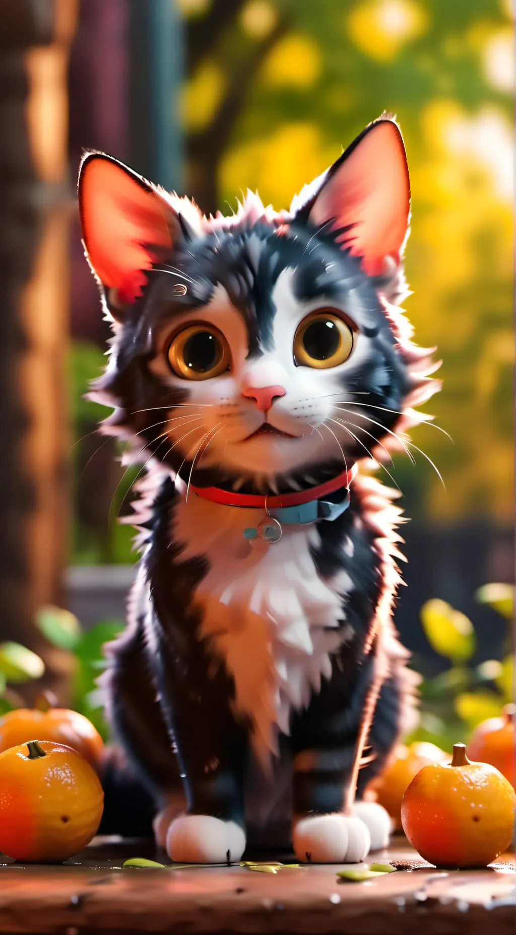 ai character: cure caty the cat background