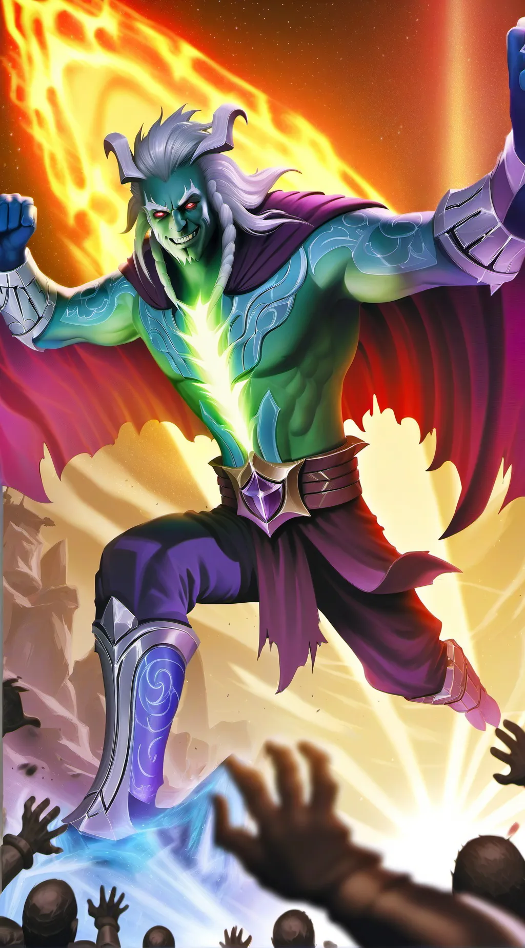 ai character: Beetlejuice  background