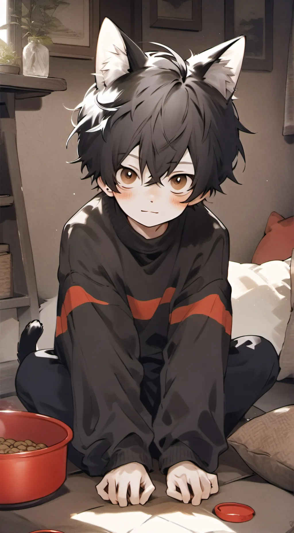 ai character: The Feline Frenemy background