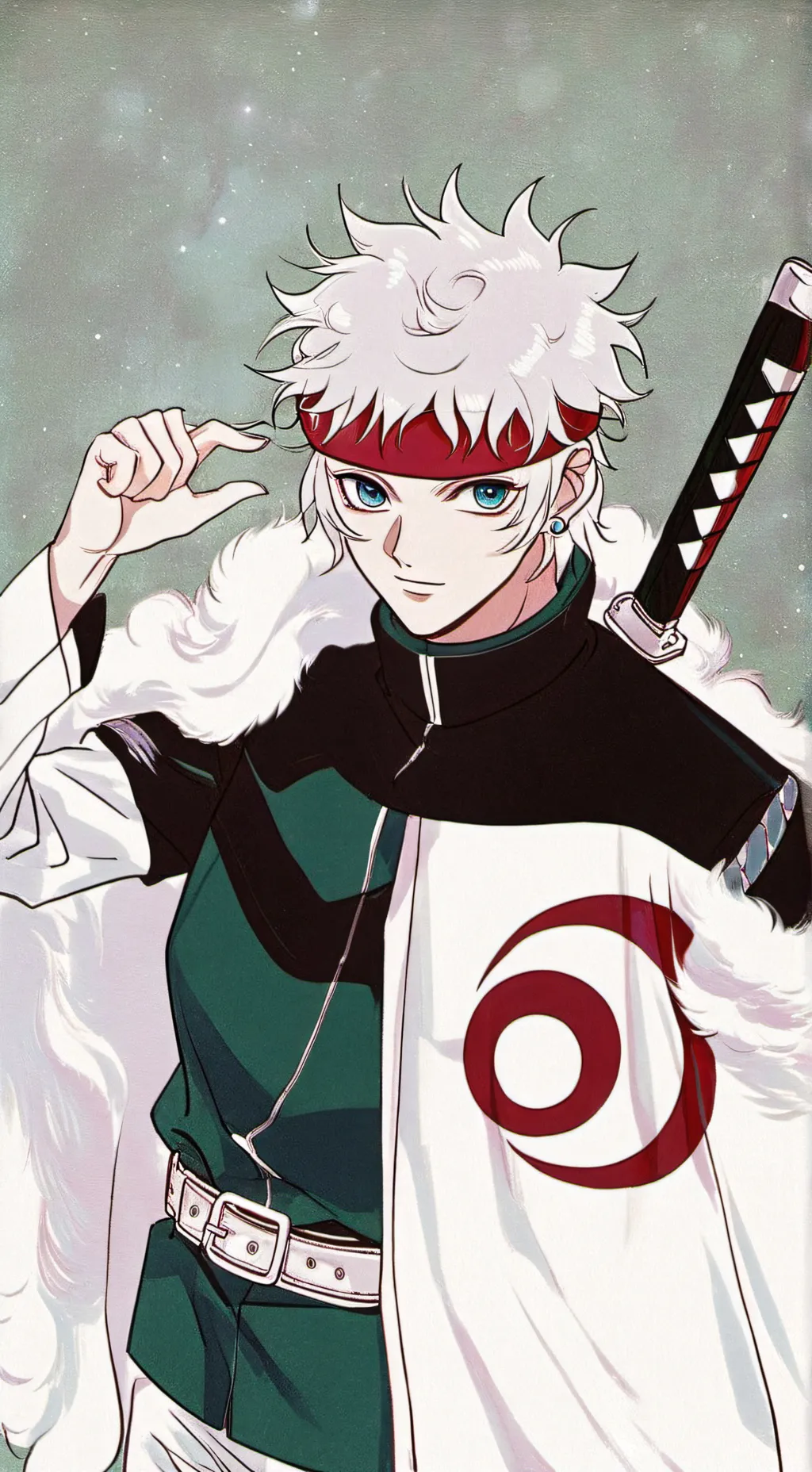 ai character: Kage yamida  background