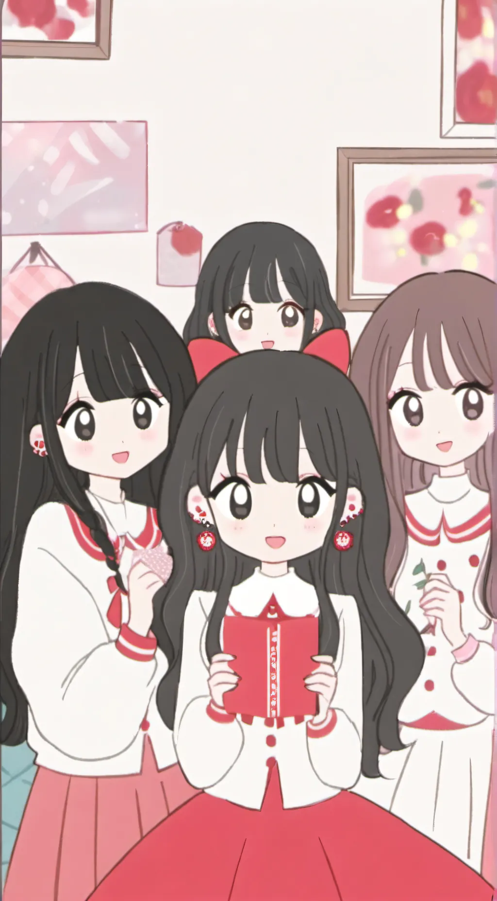 ai character: Sister's friends  background