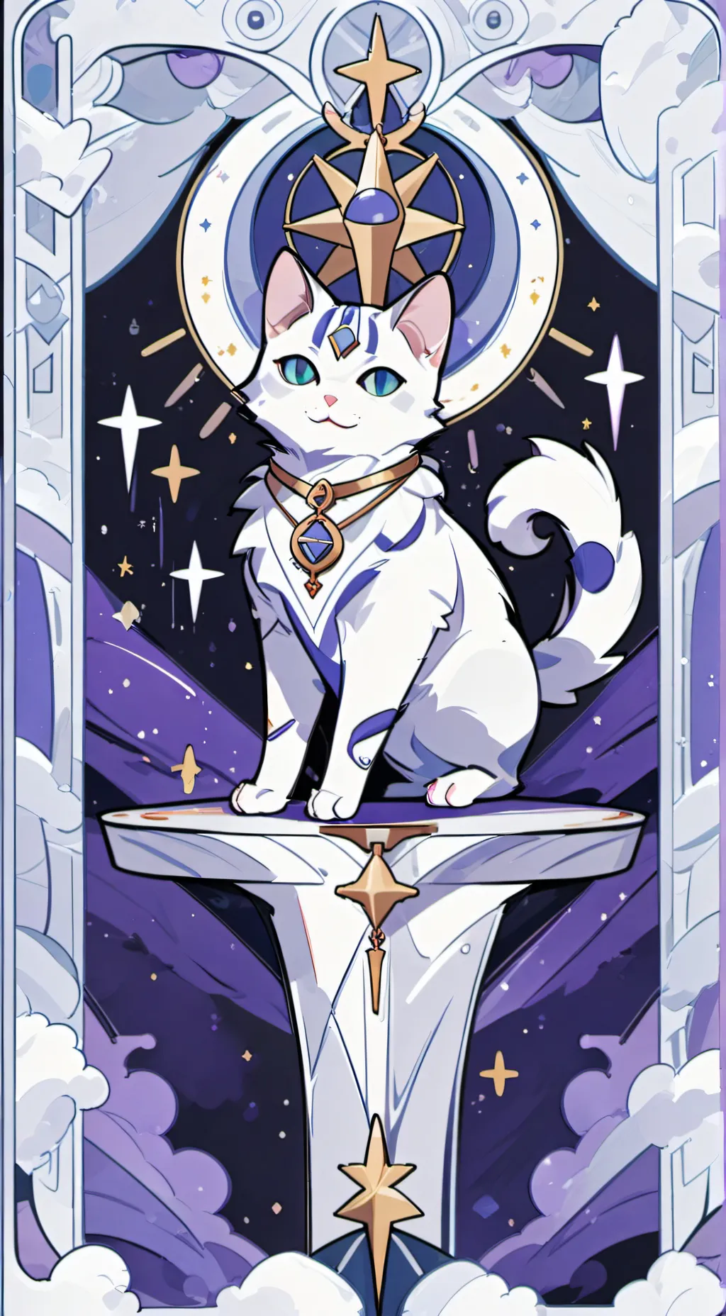 ai character: Whitey the kitten background