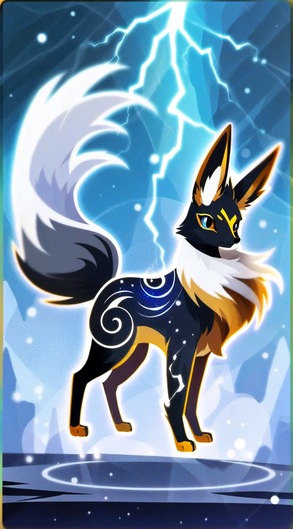ai character: the 9 eeveelution background