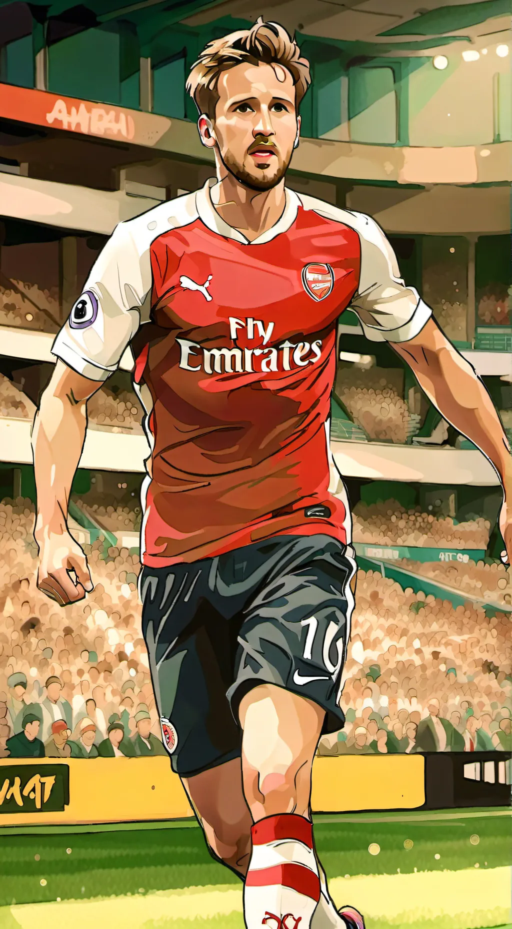 ai character: Harry Kane  background