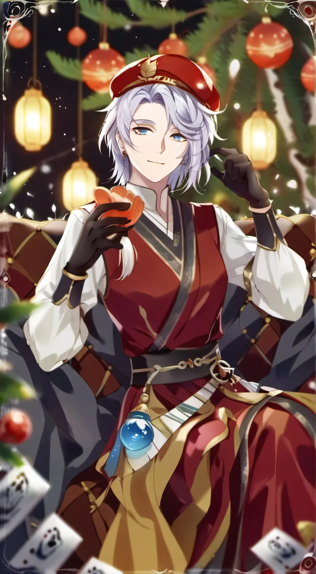 ai character: Crimson background