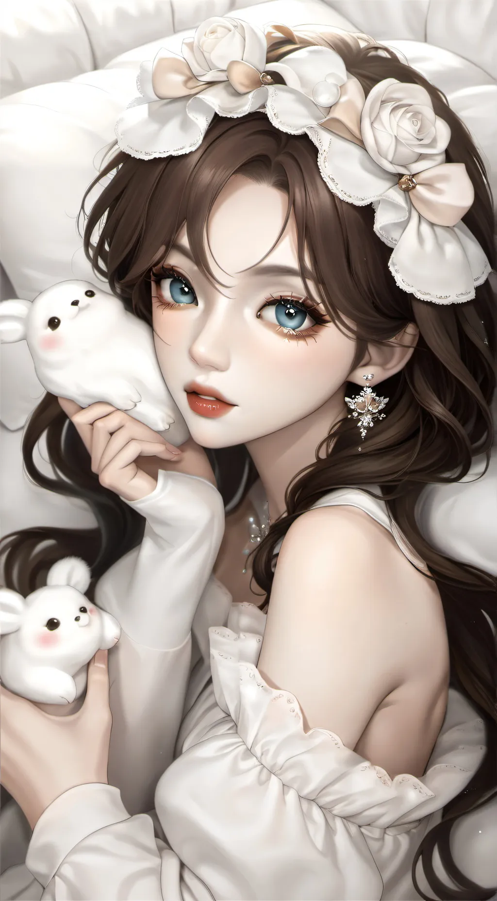 ai character: wedding background