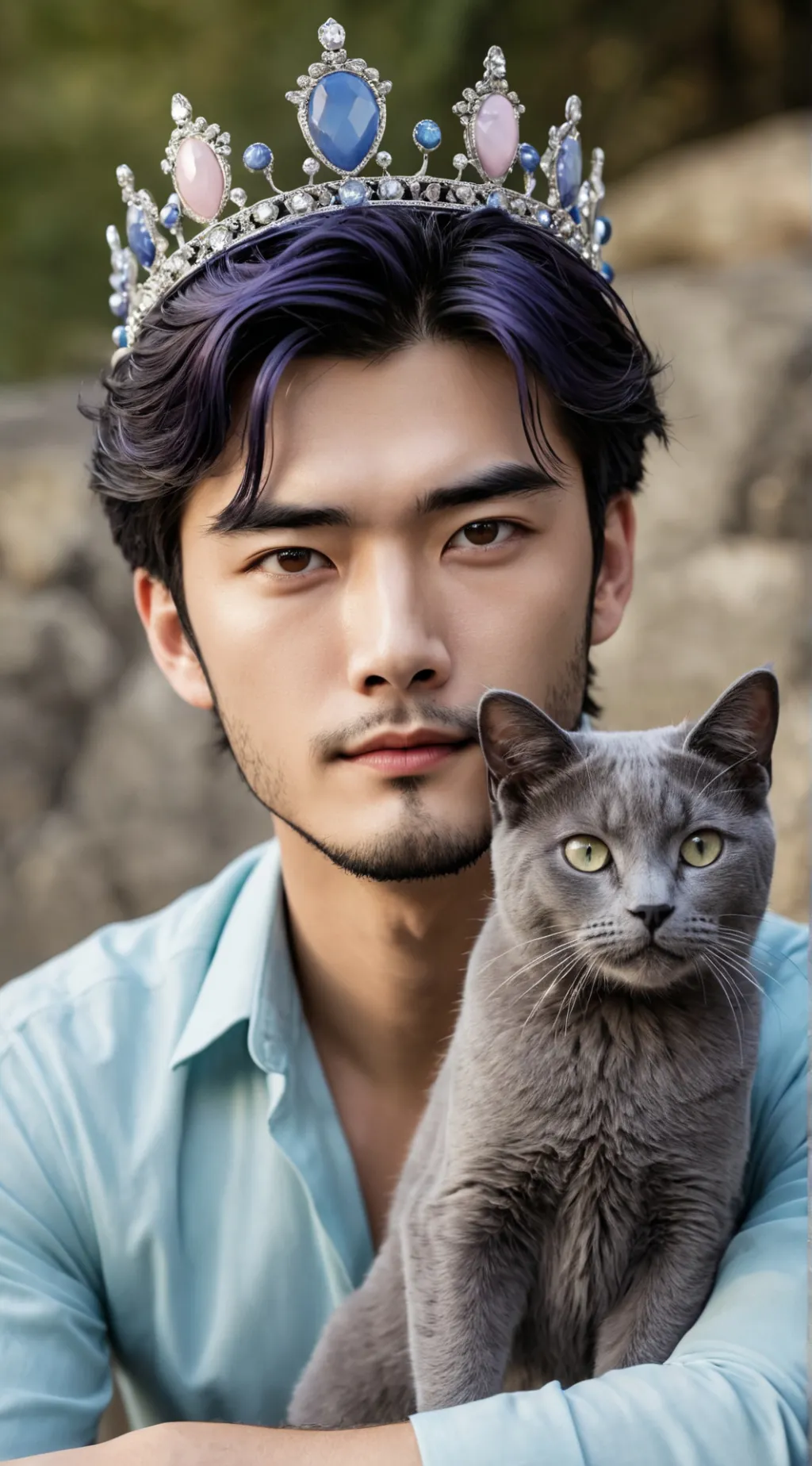 ai character: taehyun  background