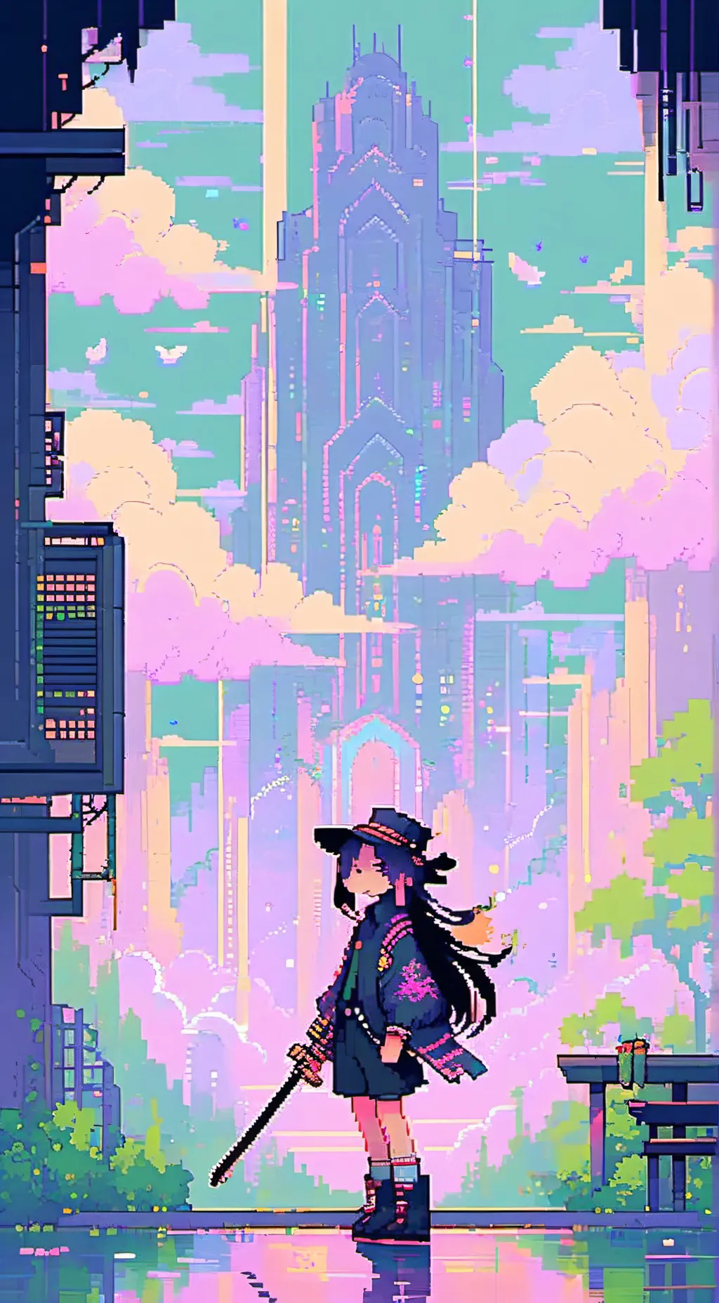 ai character: N remplazado background