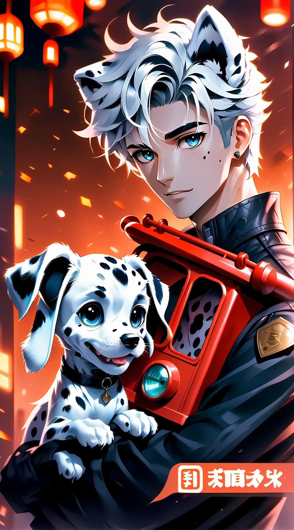 ai character: Dalmatian Phantom background