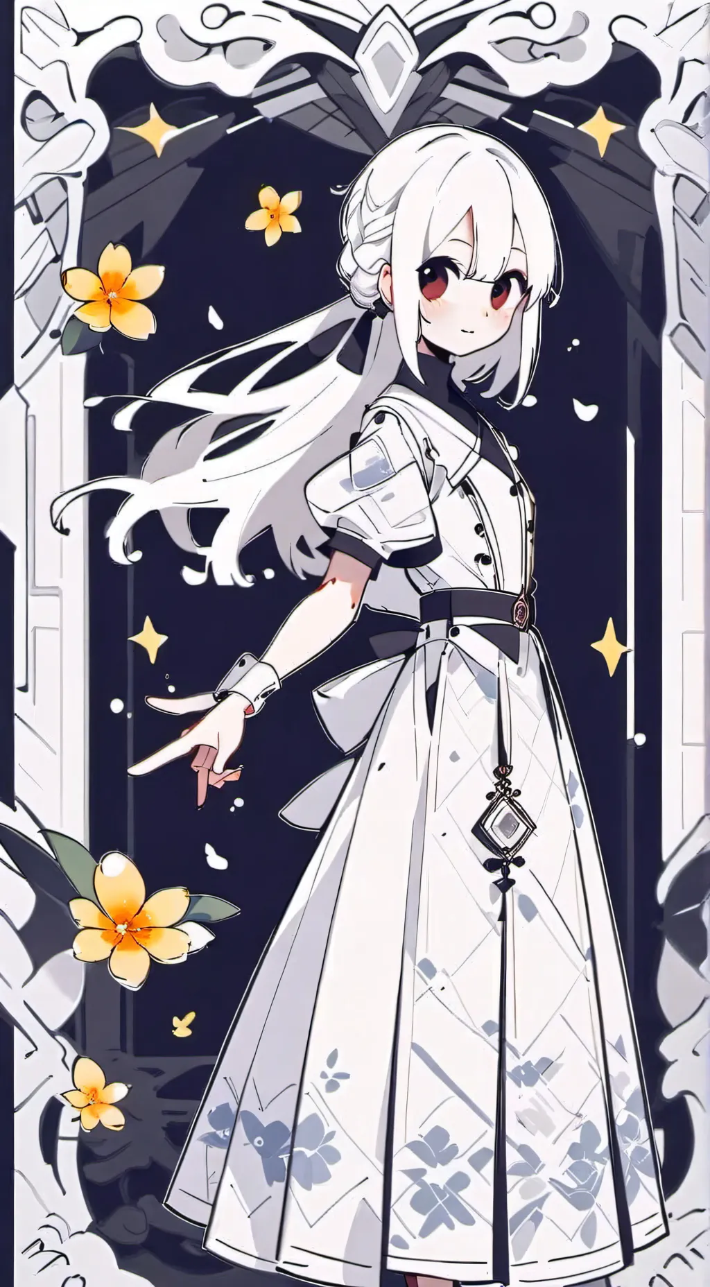 ai character: Dw (dandys world)  background