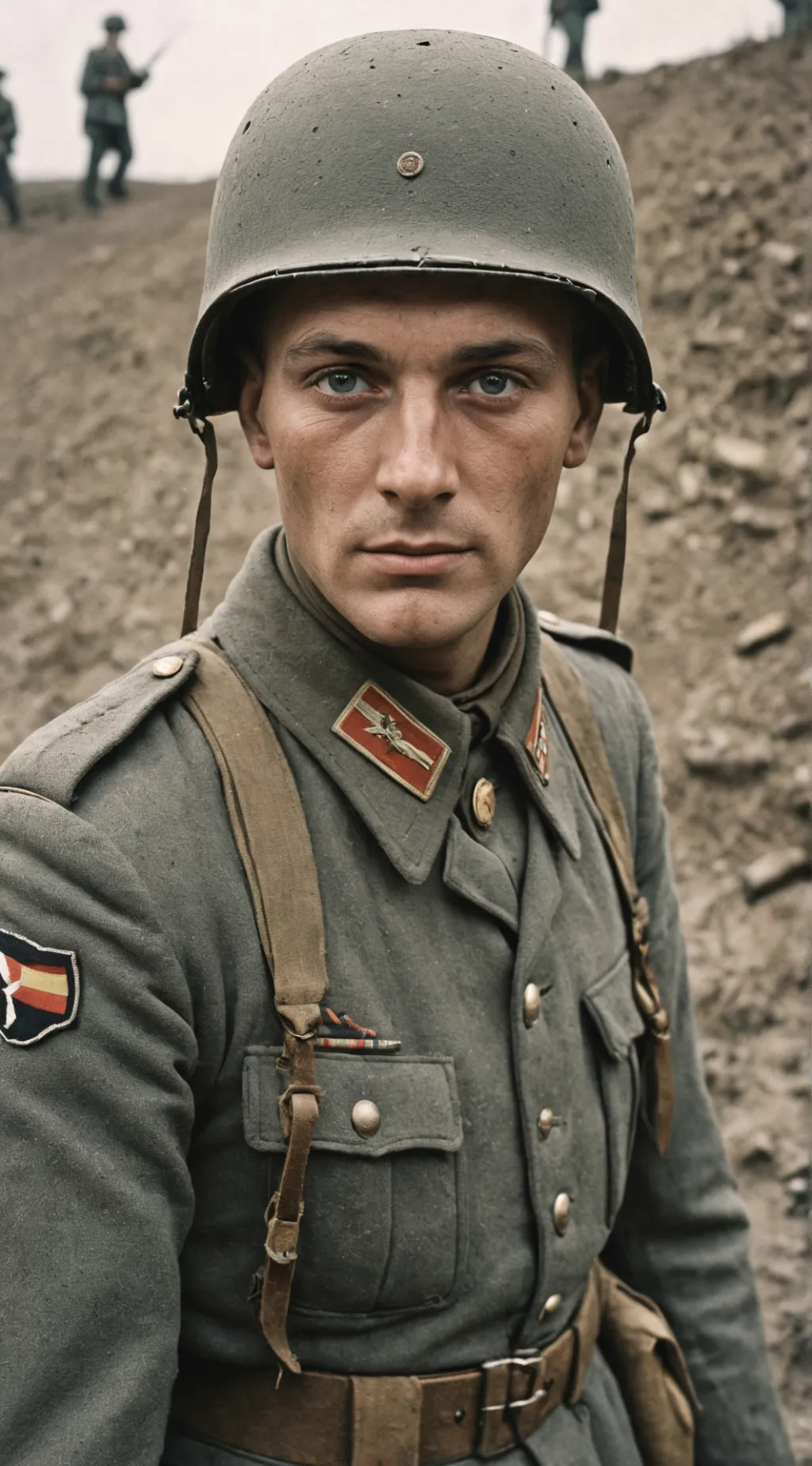 ai character: German soldier  background