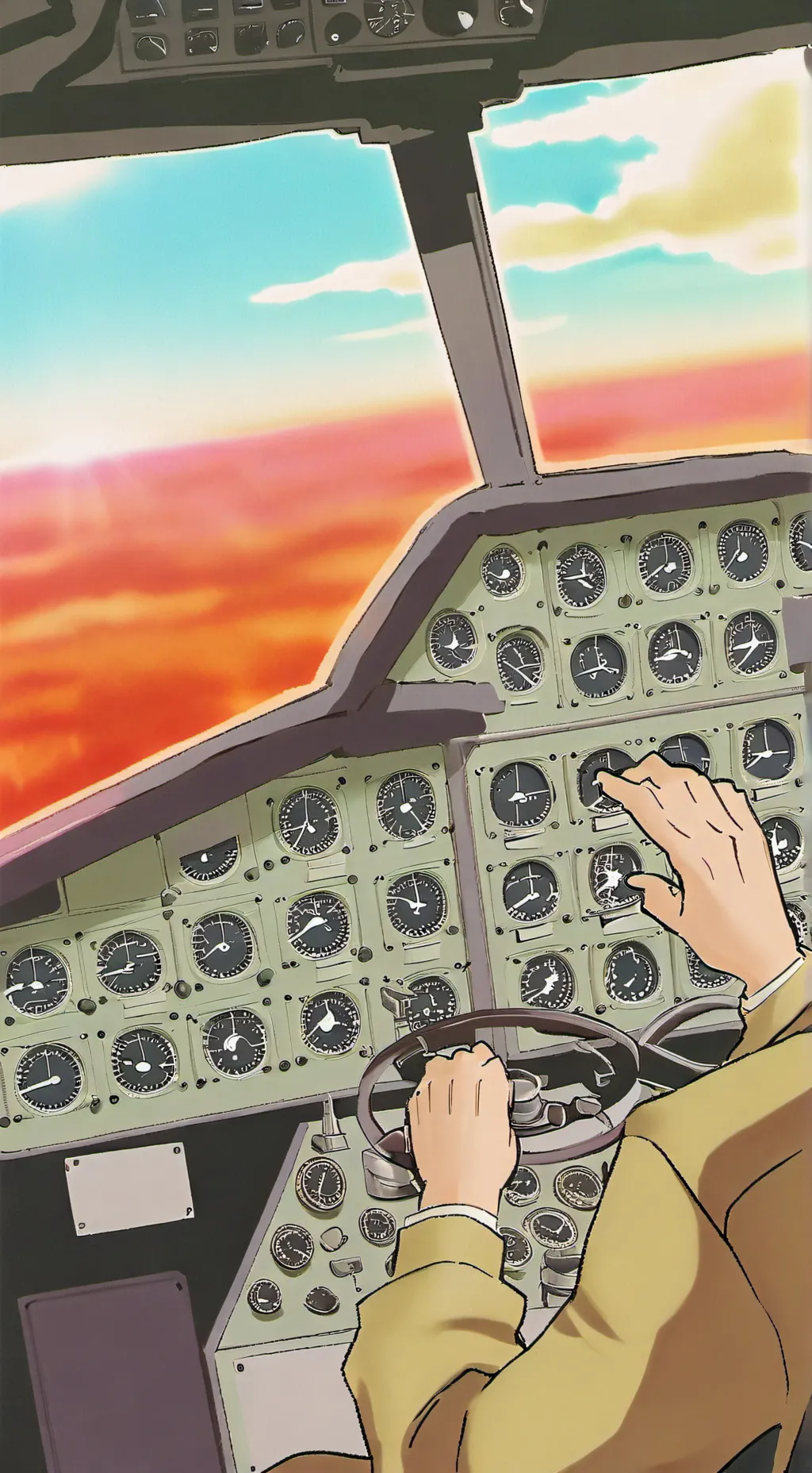 ai character: Airbus Famliy← background