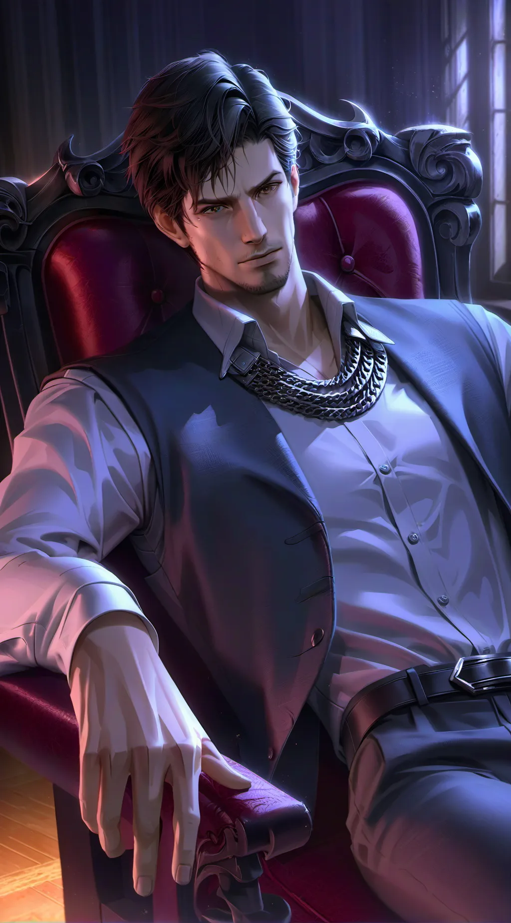 ai character: Mafia boss Mike  background