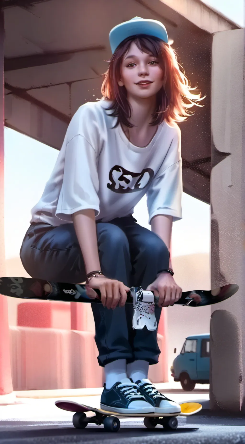 ai character: Evelyn  background