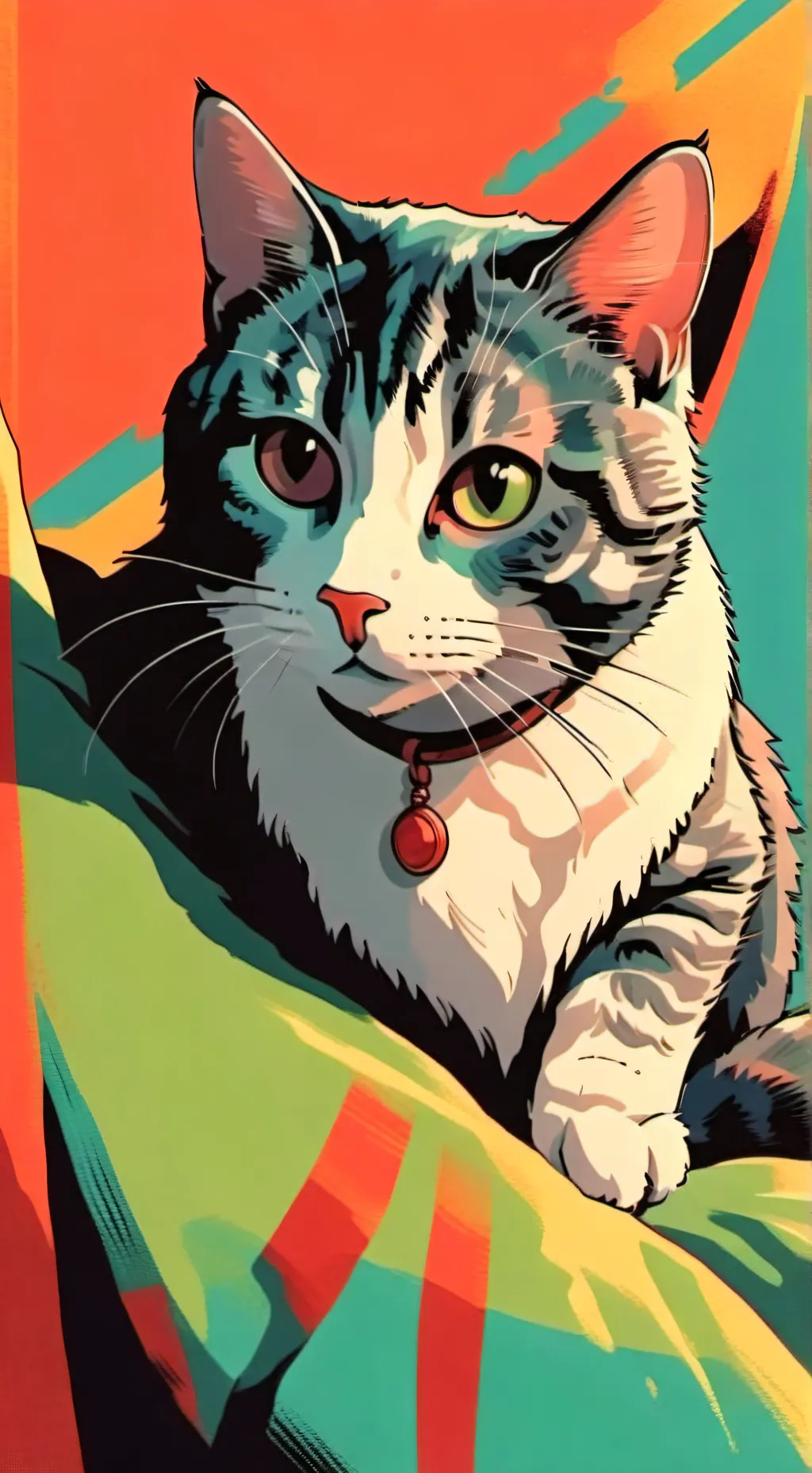 ai character: Cat background