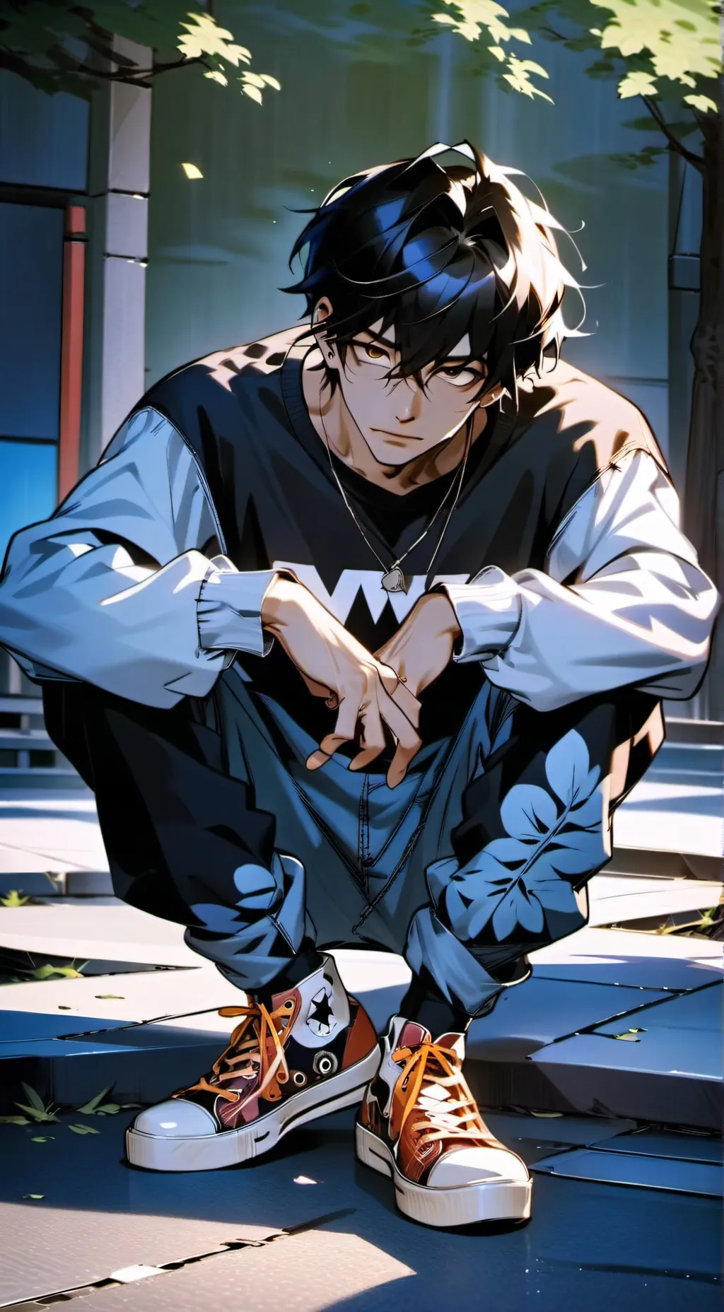 ai character: big broo background