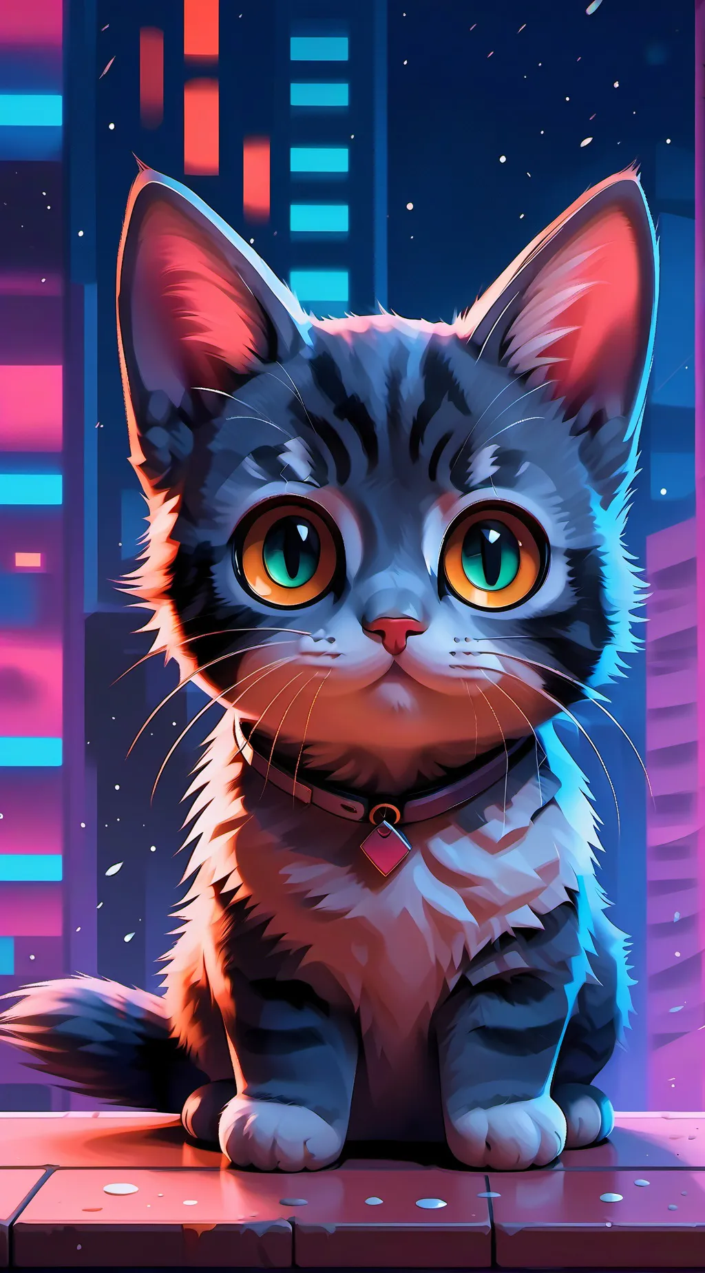 ai character: your cute cat!  background