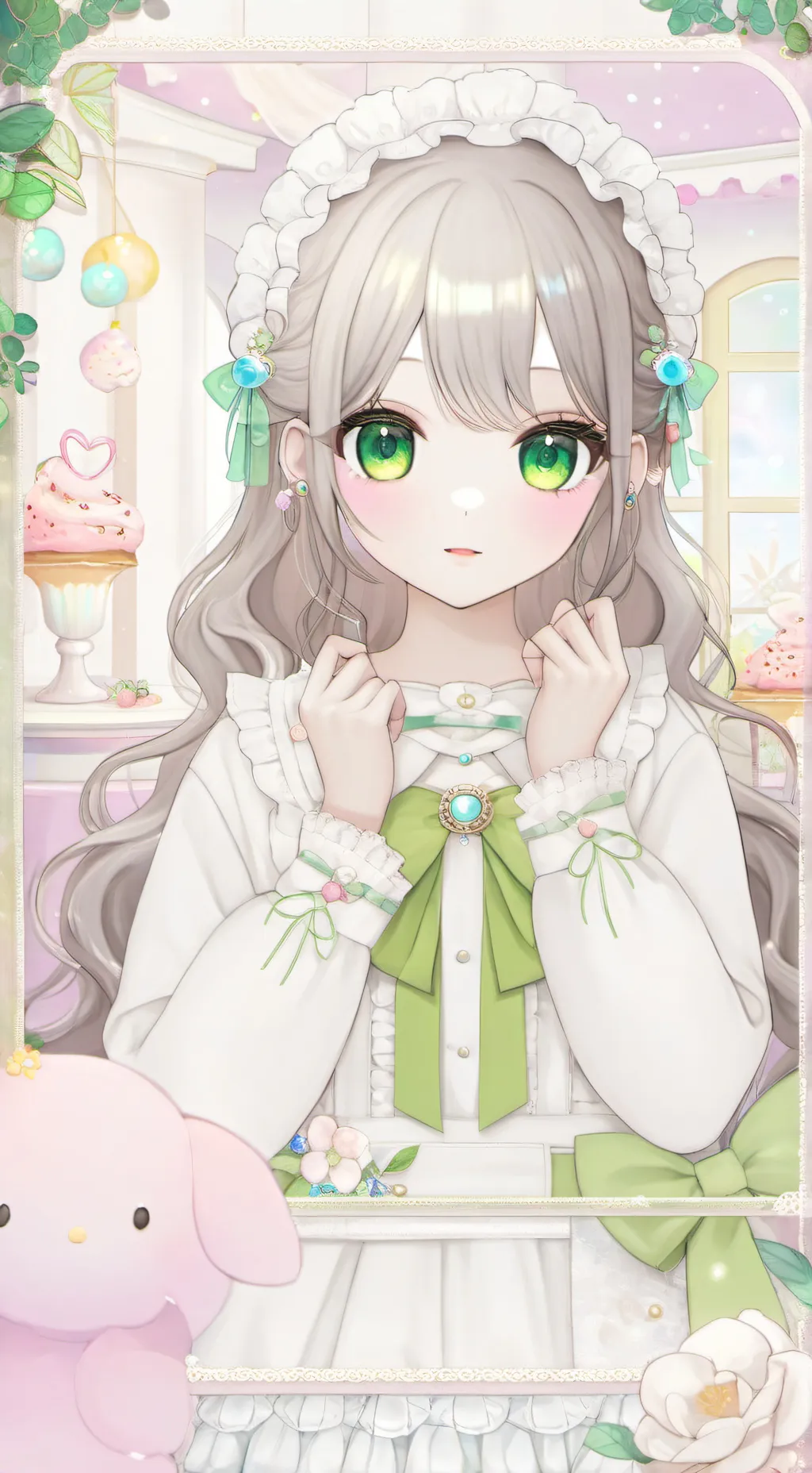 ai character: Brain rot sister  background