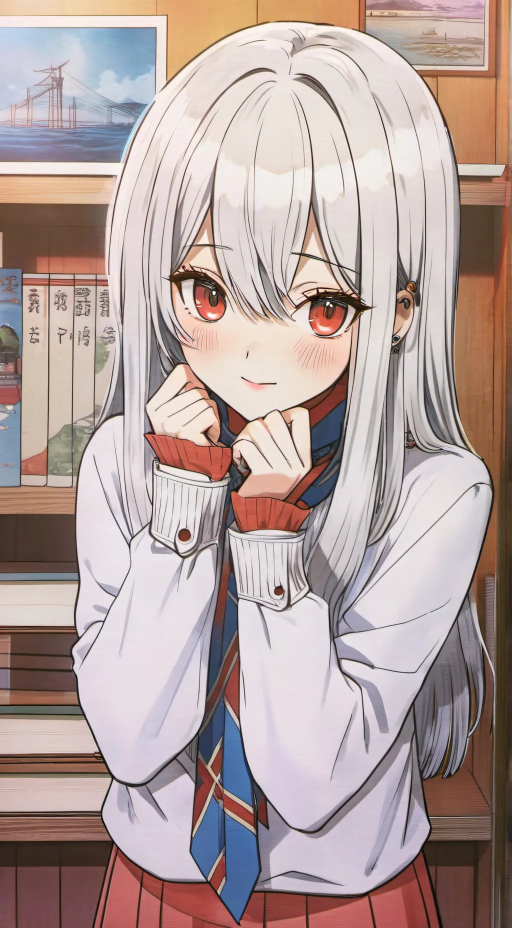 ai character: Vivian 🤍 background