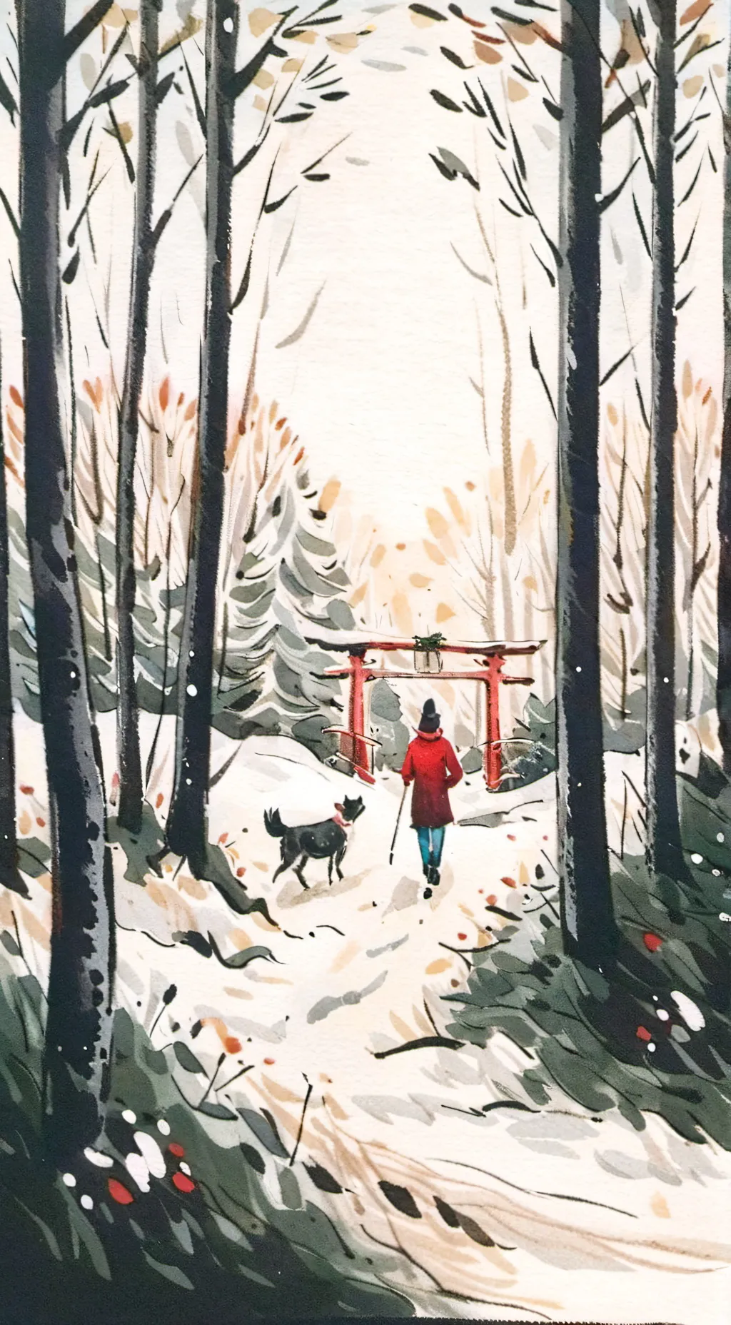 ai character: DW invierno  background