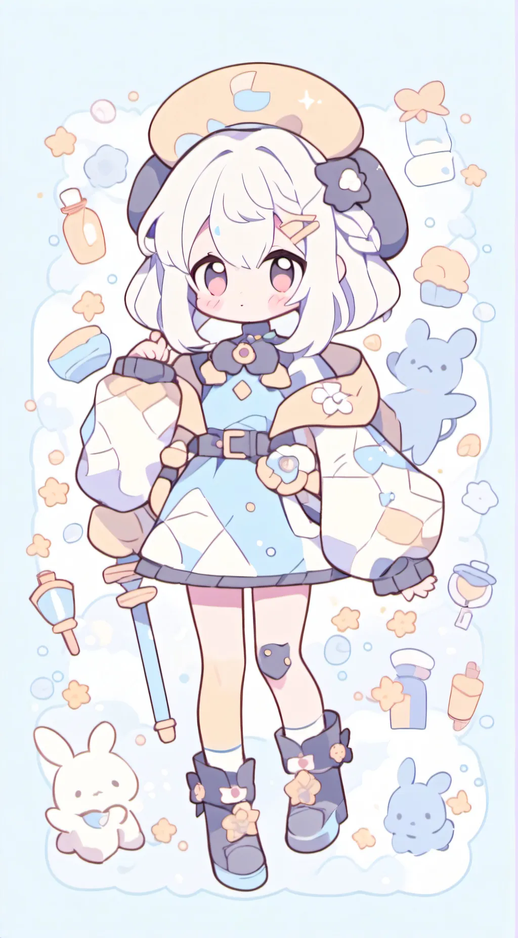 ai character: Mha action vérité background