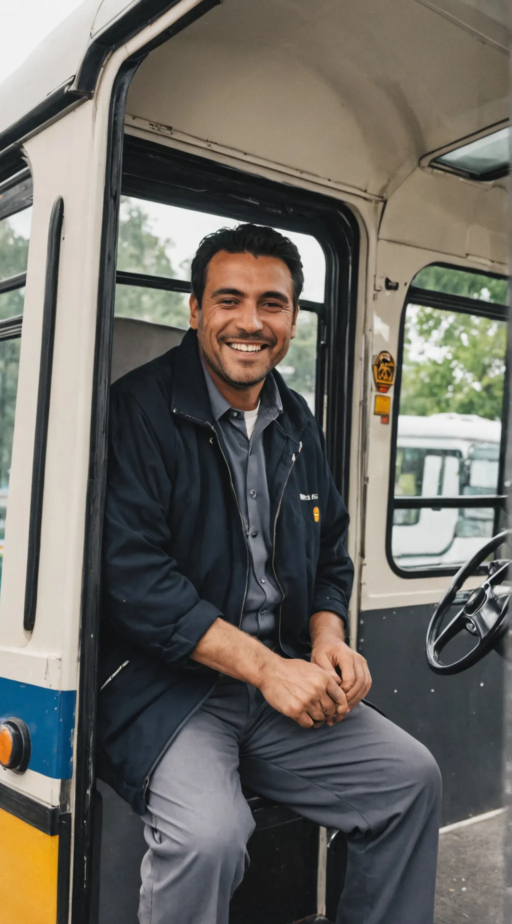 ai character: CRK on a bus background