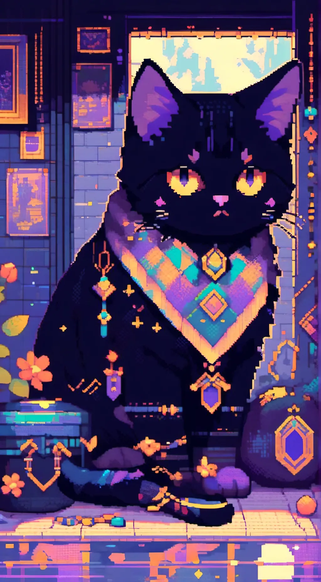 ai character: cat nap background