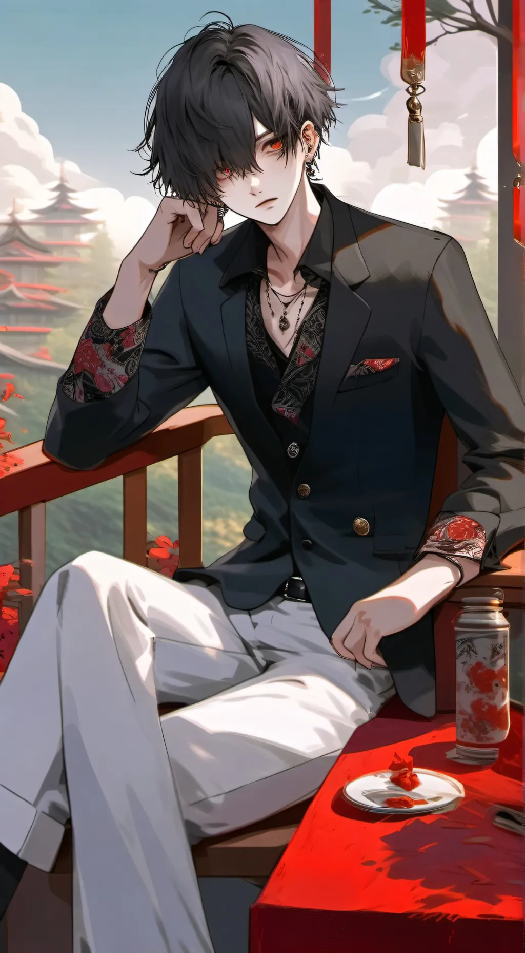 ai character: кагэно background