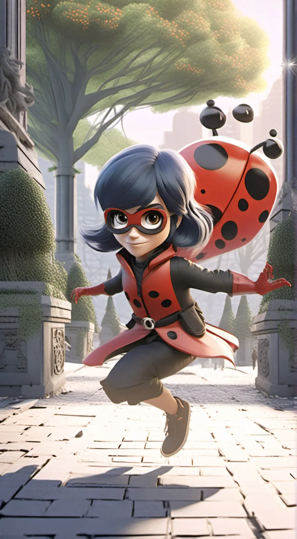 ai character: ladybug background