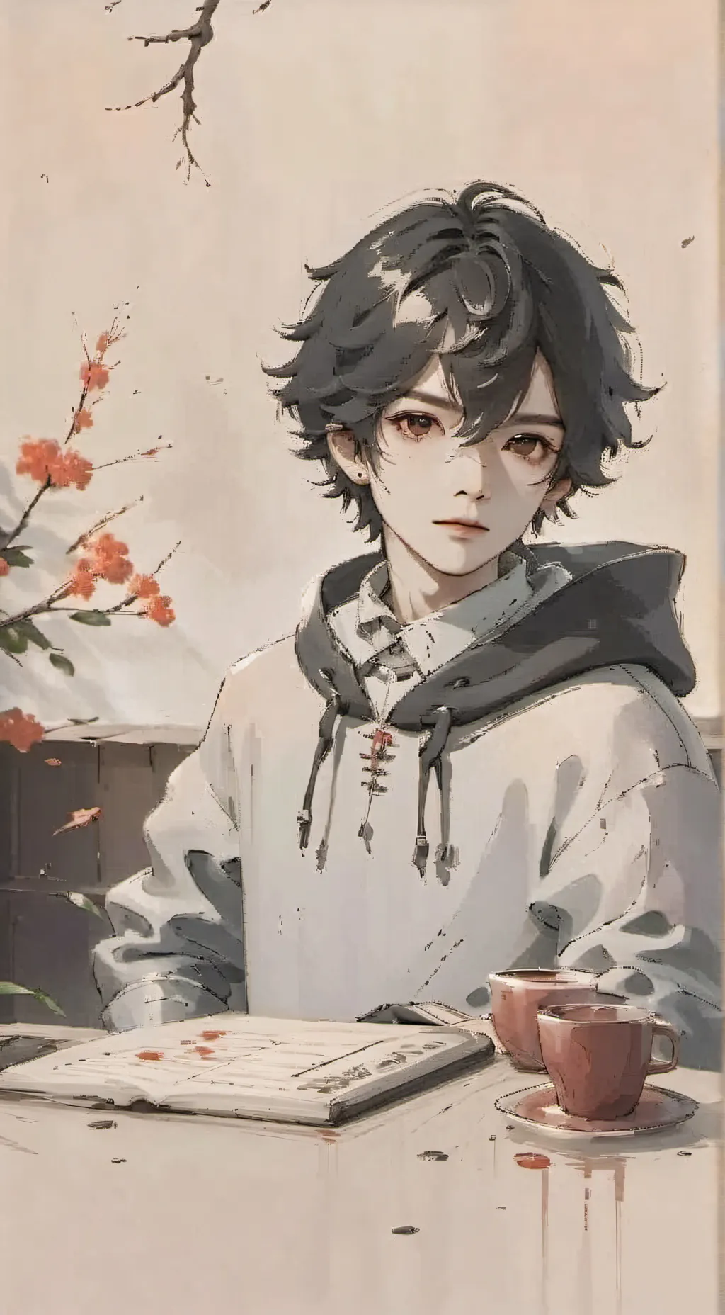 ai character: Lucas  background